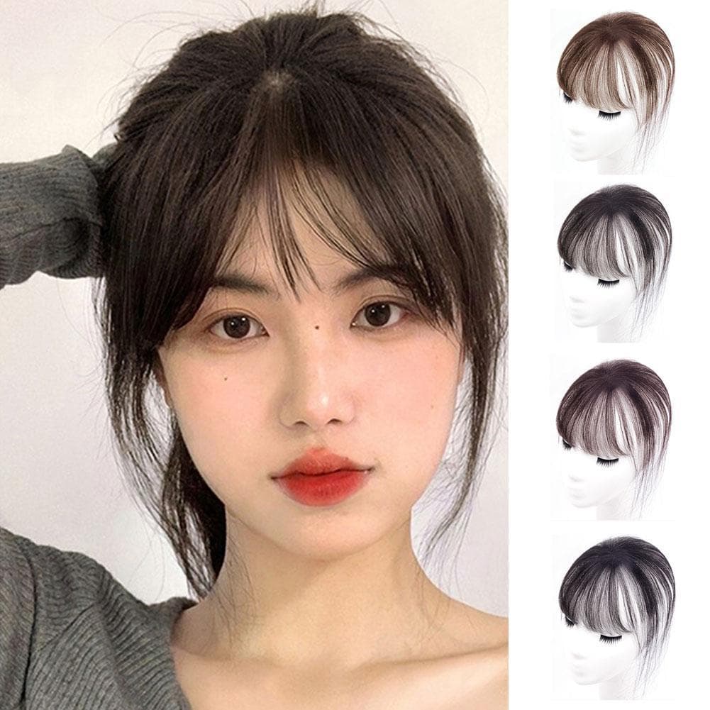 Moda 3d Ar Franja Cabelo Peça De Substituição Cabeça Uma Peruca C7C0