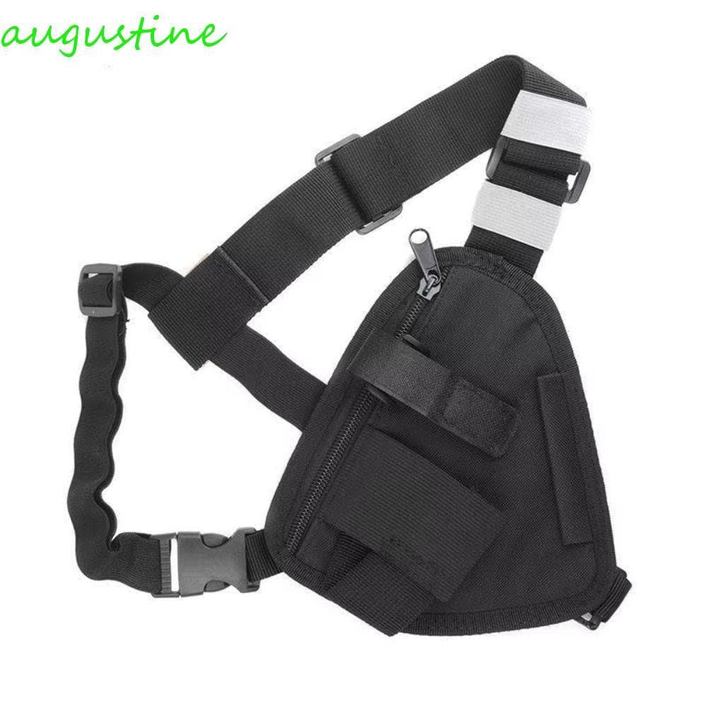 Pacote De Arnês Para Rádio AUGUSTINE , Bolsa Multifuncional Walkie Talkie Em Tecido Oxford , Equipamento De Colete