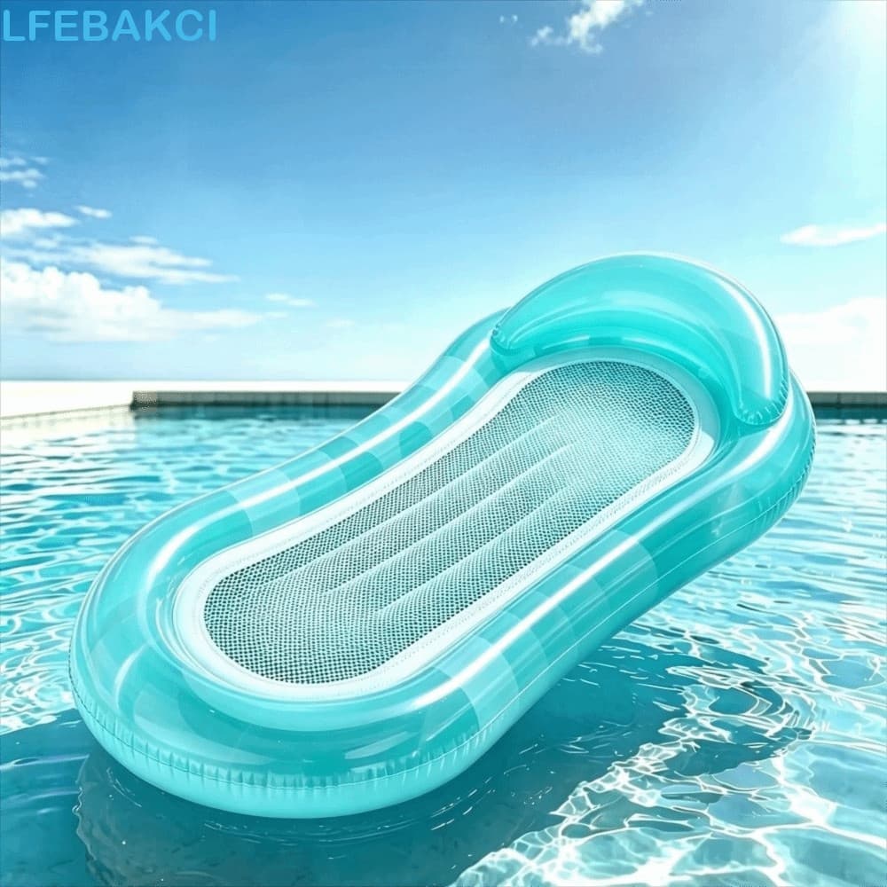 Flutuador Inflável , Espreguiçadeira De Água De Malha De Lantejoulas , Flutuadores Infláveis Flutuantes Para Piscina Com