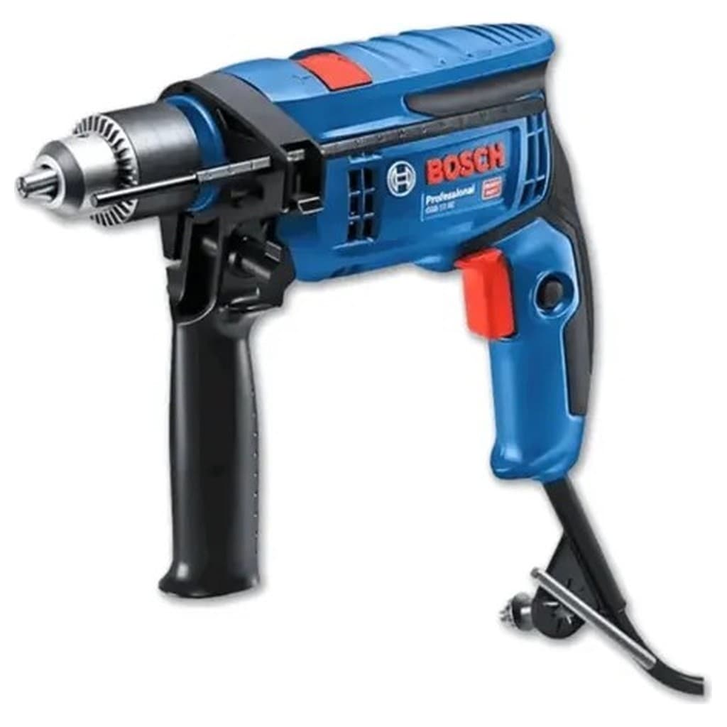 Furadeira Impacto Bosch GSB 13 RE 750W 127V 60Hz Azul Mandril Perfuratriz Parafusadeira Percussão Alvenaria Concreto