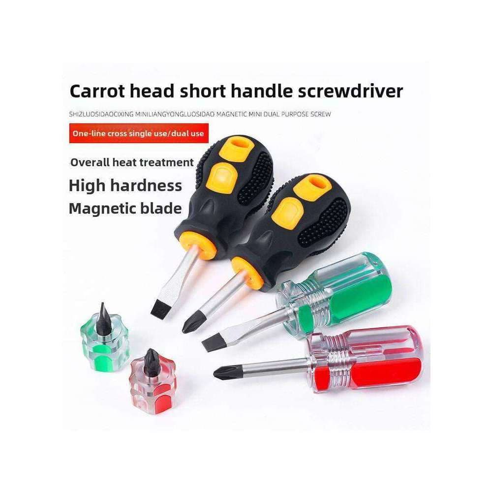 Chave de fenda de cabeça grande para reparo de ar condicionado dedicado chave de fenda magnética forte ultracurta mini c