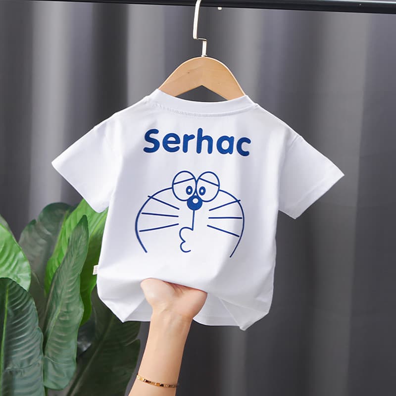 1 meninos camiseta de manga curta verão 2023 novo estilo moda bebê verão branco fino meia manga topo bebê crianças