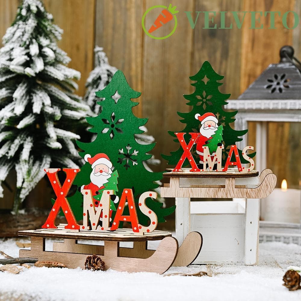 Enfeites De Natal De Trenó ELVETO , Artesanato Alce Papai Noel , Decoração Decorativa