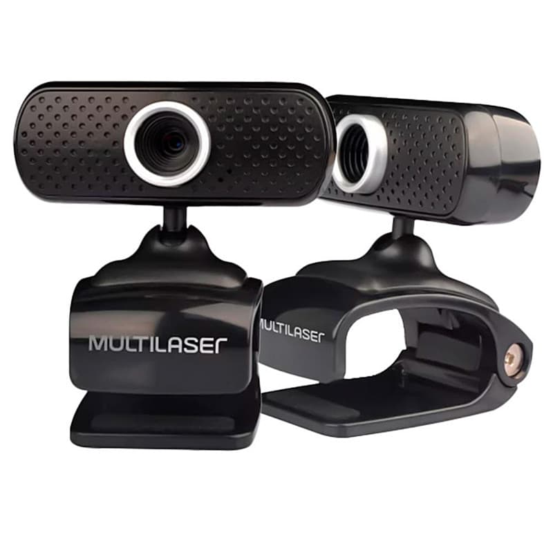 WEBCAM MULTILASER WC051 PLUG E PLAY 480P PRETO C/MICROFONE USB