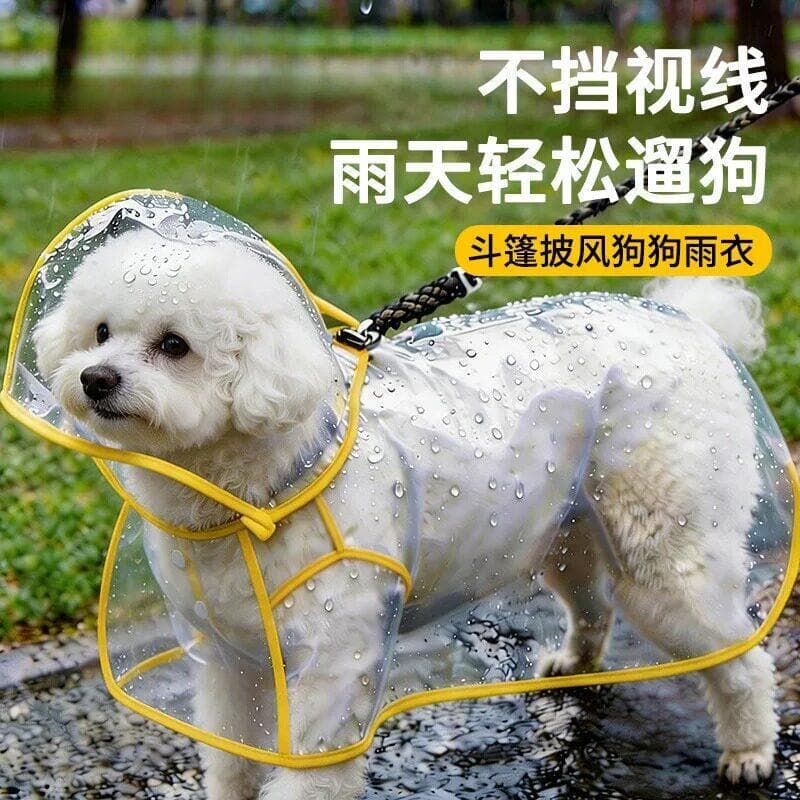 Capa de chuva para cães, roupas especiais à prova d'água para animais de estimação, Corgi, Bichon, Golden Retriever, gra