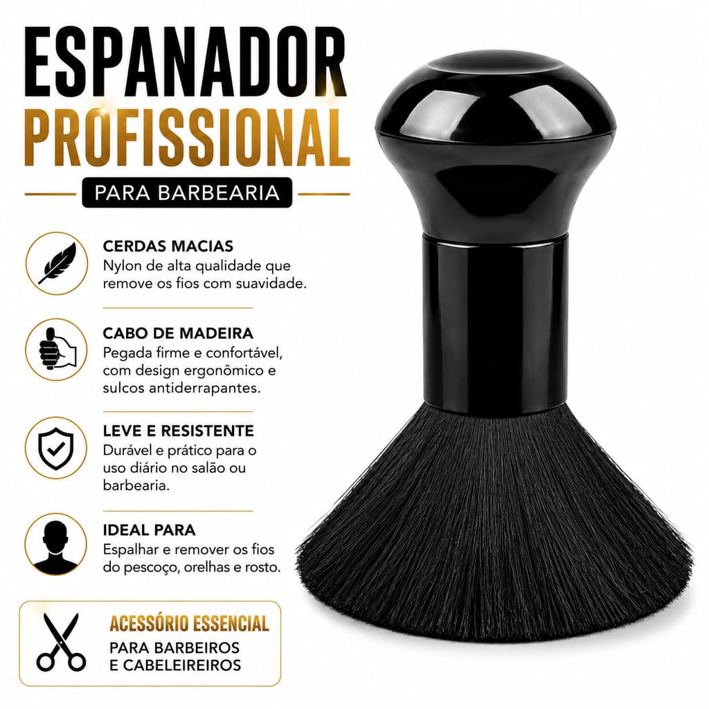 Espanador Para Cabelo Profissional Barbearias