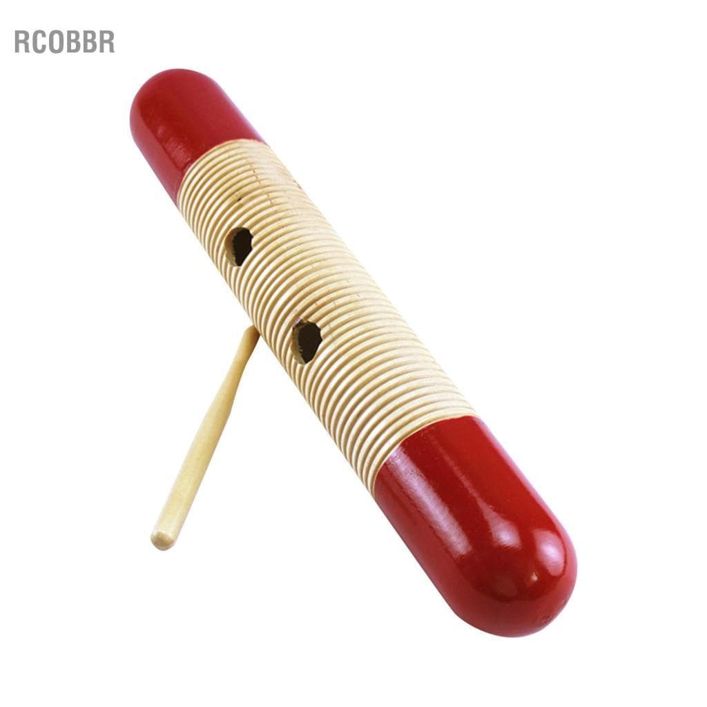Rcobbr Instrumento musical de percussão de madeira para crianças, ferramenta em formato de peixe para educação infantil