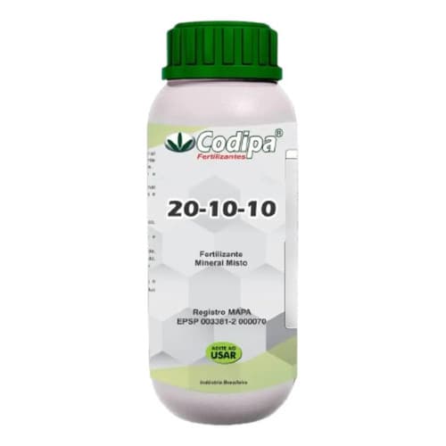 Adubo Npk 20-10-10 Fertilizante Mineral Hortas Codipa 1 Lt