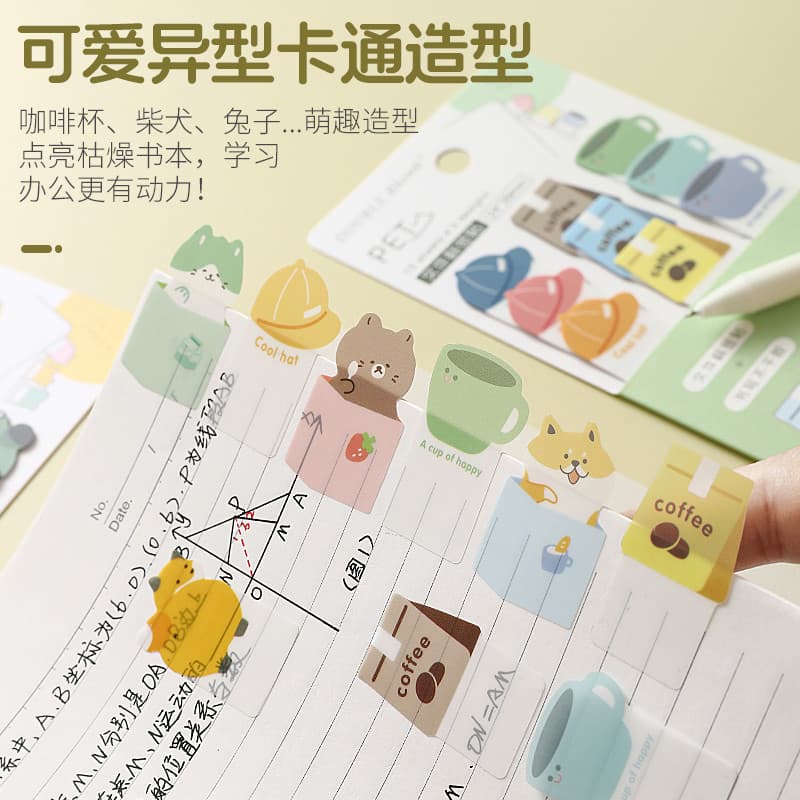Novo estilo bloco de notas de alto valor estilo ins estudantes usam papel de nota bloco de notas rasgável Material para