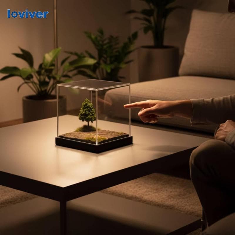 Vitrine Em Miniatura À Prova De Poeira , Diorama , Transparente Para