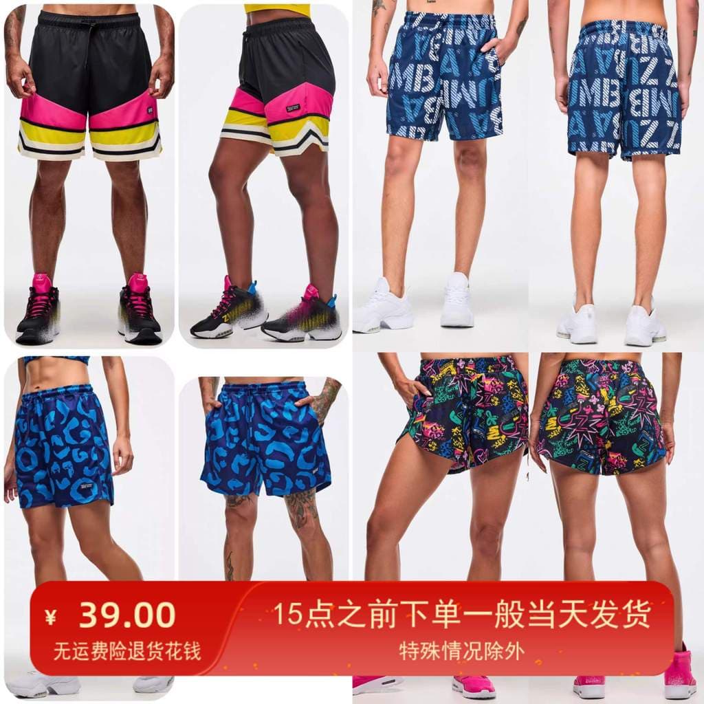 ZW2025 novo estilo Shorts de Yoga das mulheres dos homens mesmo estilo esportes calças de Fitness correndo treinamento v