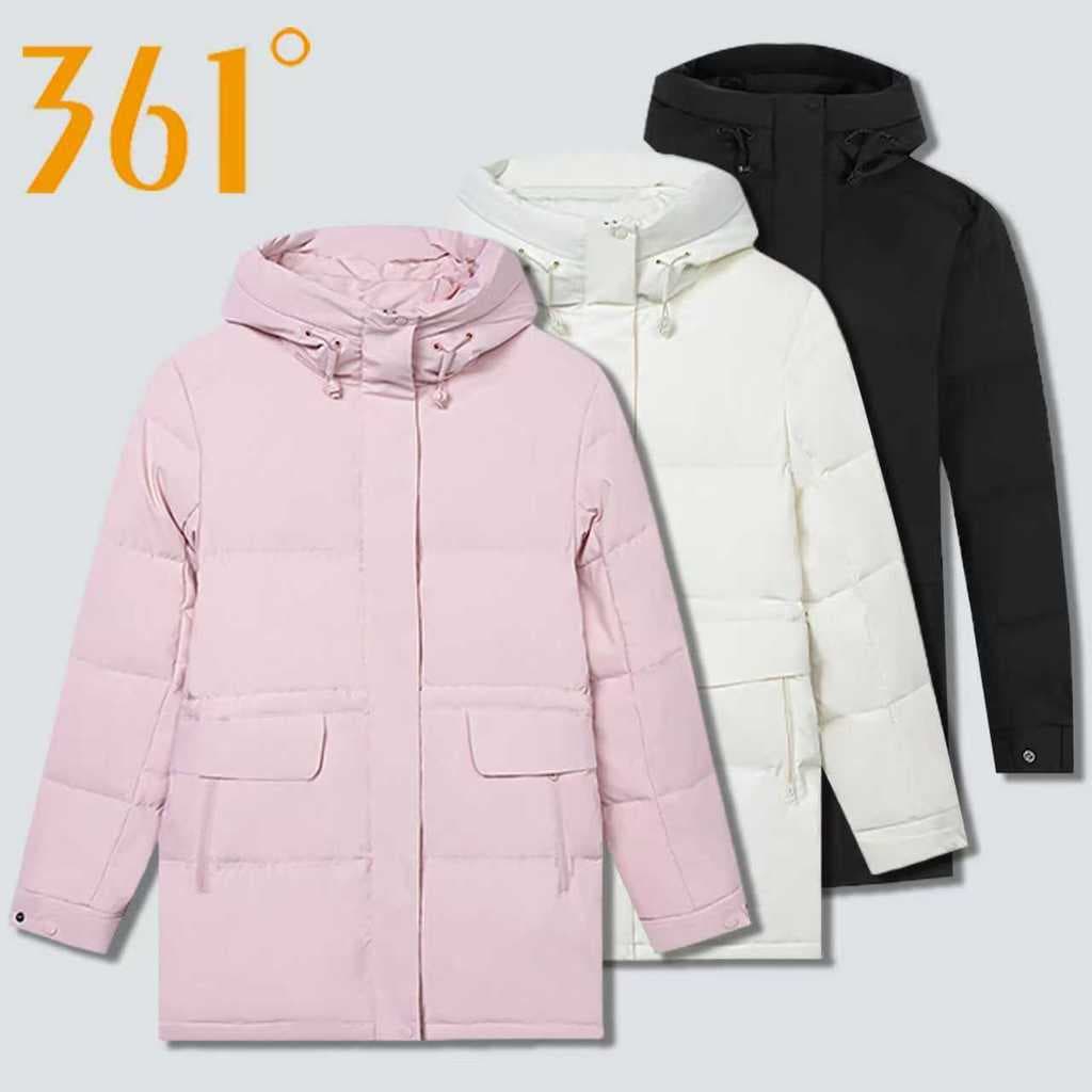 361 jaqueta feminina 2025 inverno novo estilo com capuz quente comprimento médio jaqueta Casual jaqueta quente feminina