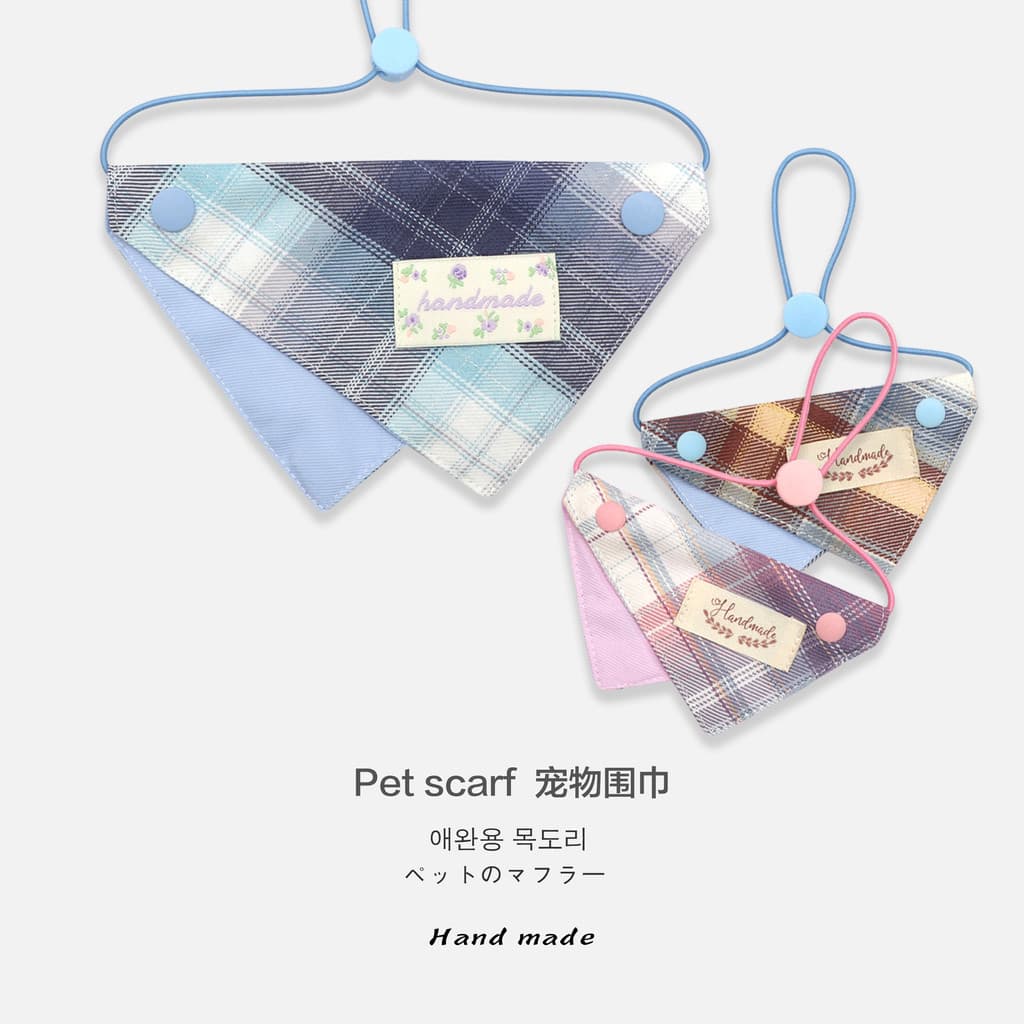 Macaron Pet triângulo cachecol JK babador Muppet gato babador gato cão pequeno médio cão Yorkshire Saliva toalha