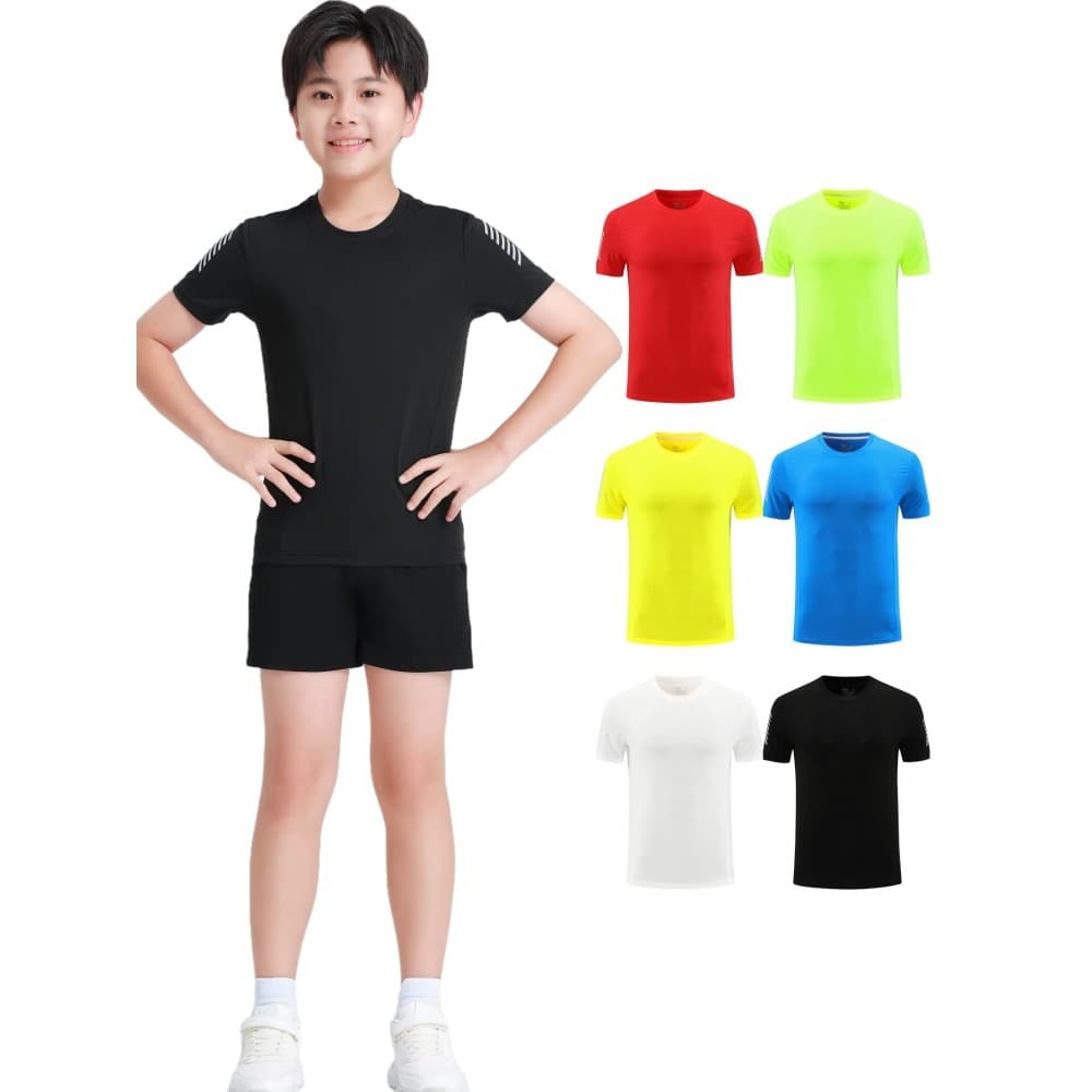 Roupas infantis de atletismo, meninos, meninas, roupas infantis, camiseta de manga curta, 2025, verão, novo estilo, espo