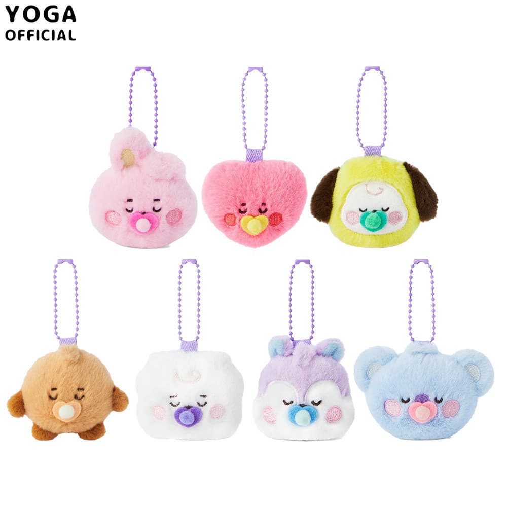 Brinquedo de pelúcia Bt21 bts, chaveiro de pelúcia bts, pingente de pelúcia P8IN CYIN