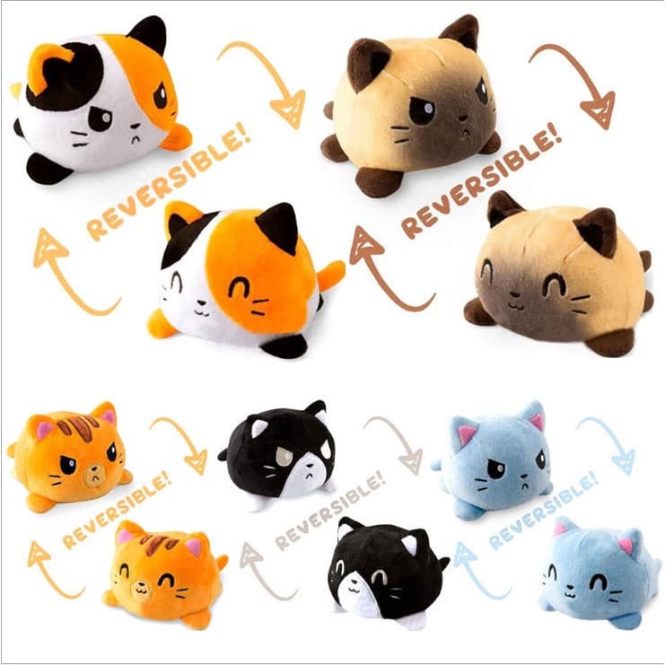 Brinquedo de pelúcia de dupla face, presente infantil WXOO PXGP