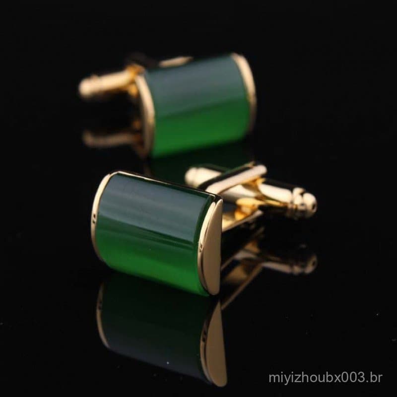 Abotoaduras de olho de gato verde esmeralda, botões de punho, abotoaduras masculinas, botões de punho masculinos, abotoa
