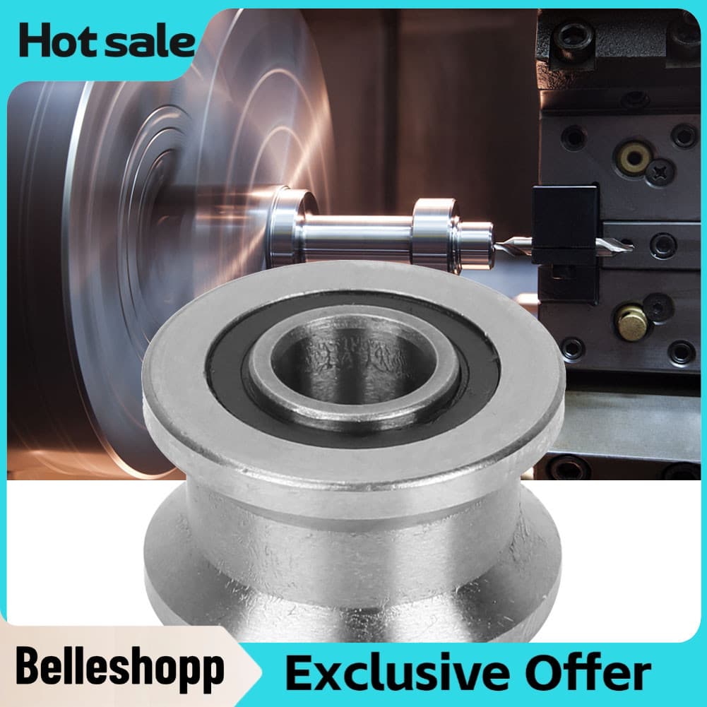 Belleshopp-br T22 u em forma de pista plana sulco polia rolamento rolo deslizante 822.514.5mm 1 peça
