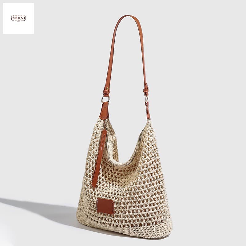 Bolsa De Ombro Tecido-Textura Leve E Macia Para Uso Diário