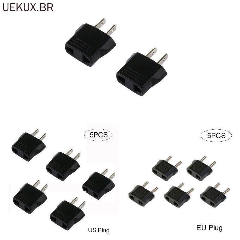 5 Unidades 110V A 220V Adaptador De Conversão Plugues Conversor Viagem