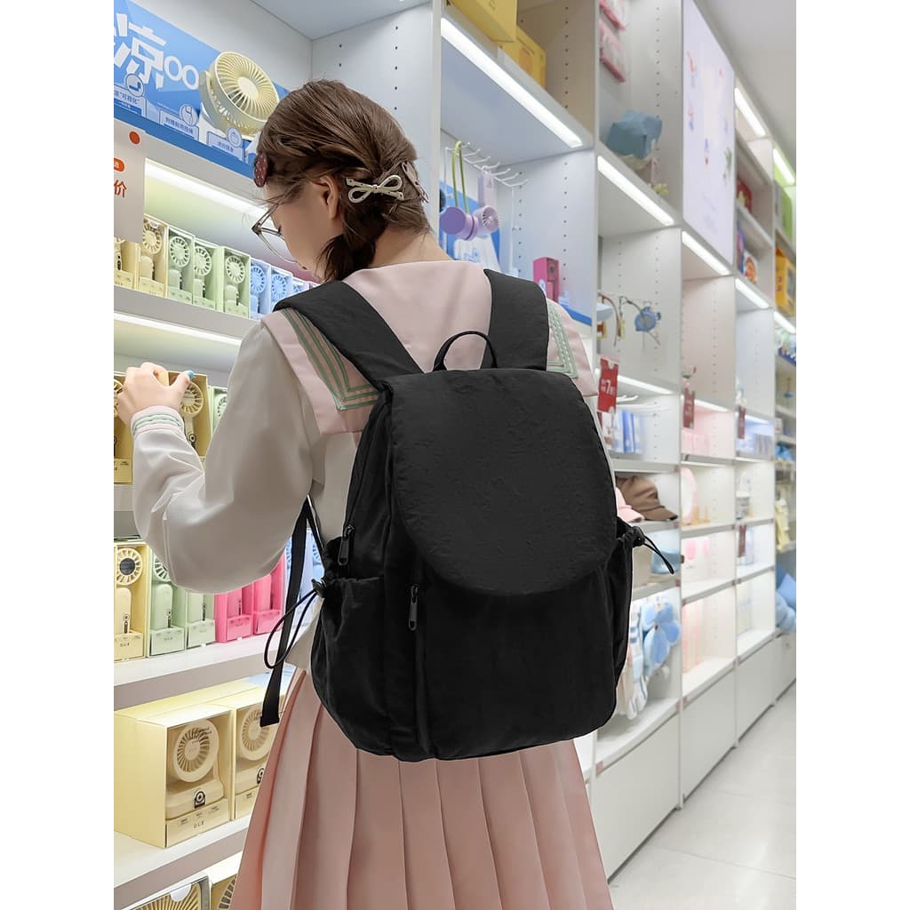 Simples cor sólida estudantes universitários do ensino médio ins mochila feminina estudantes do ensino médio ensino médi