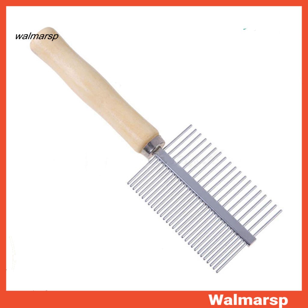 [WMP] Pet Cachorro Gato Dupla Face Linha De Metal Escova De Dentes Massagem Grooming Pente De Cabelo Ancinho