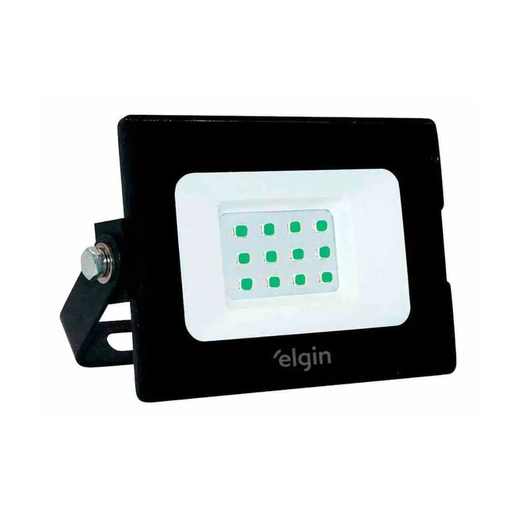 Projetor led Verde 10W elgin Refletor de LED Bivolt