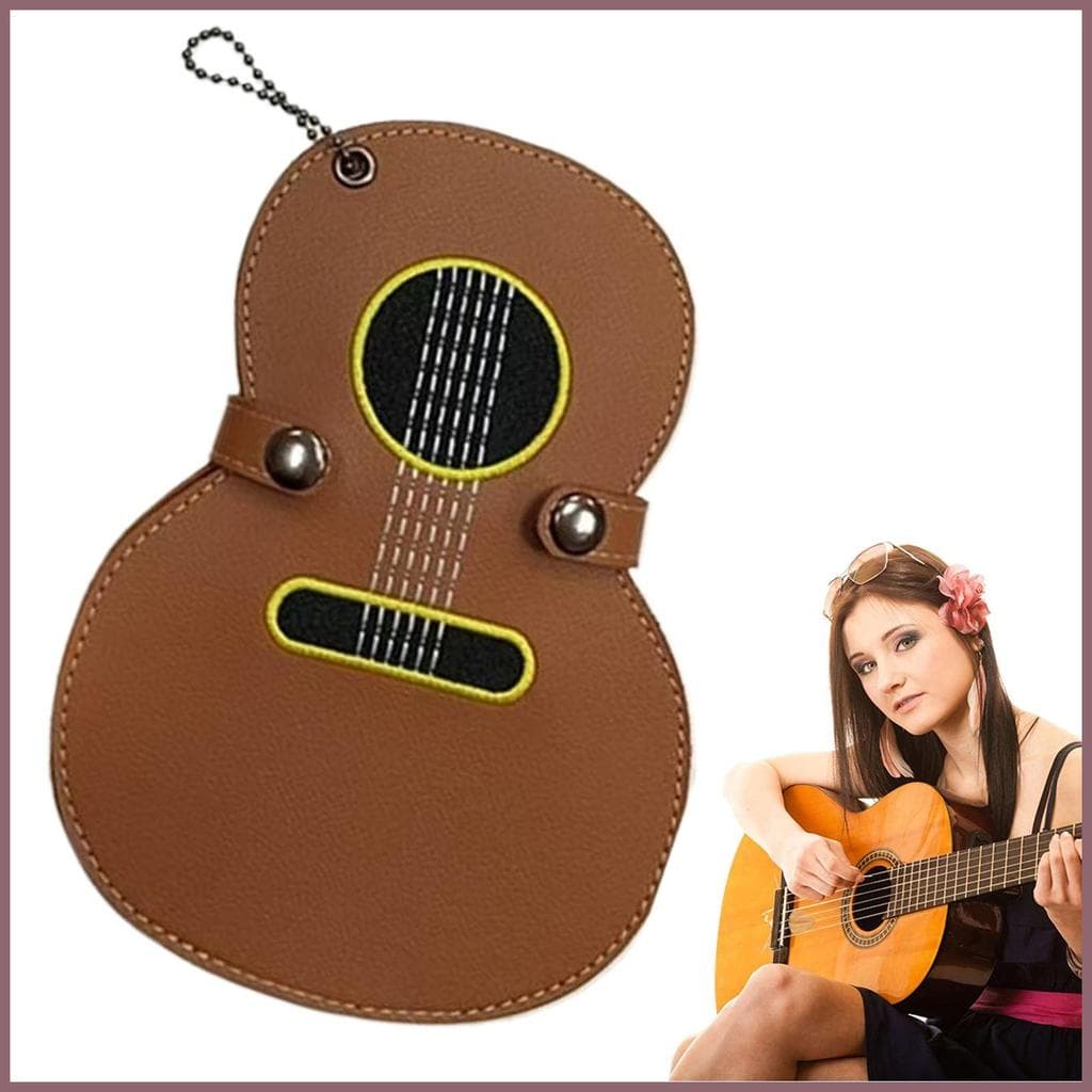 Suporte Para Palhetas De Guitarra , 17 Espaços , Organizador De Armazenamento De , Couro Pu , Porta-Chaves Elétrico muea