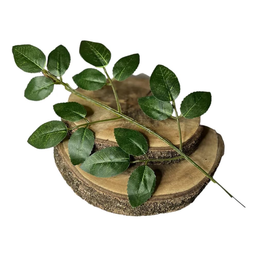 2x Kit 10 Galhos Folha Artificial Roseira 50cm Decoração