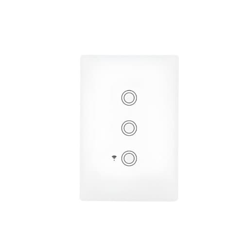 NTERRUPTOR INTELIGENTE MARGIRIUS SMART LINK TOUCH 3 TECLA BRANCO BIVOLT