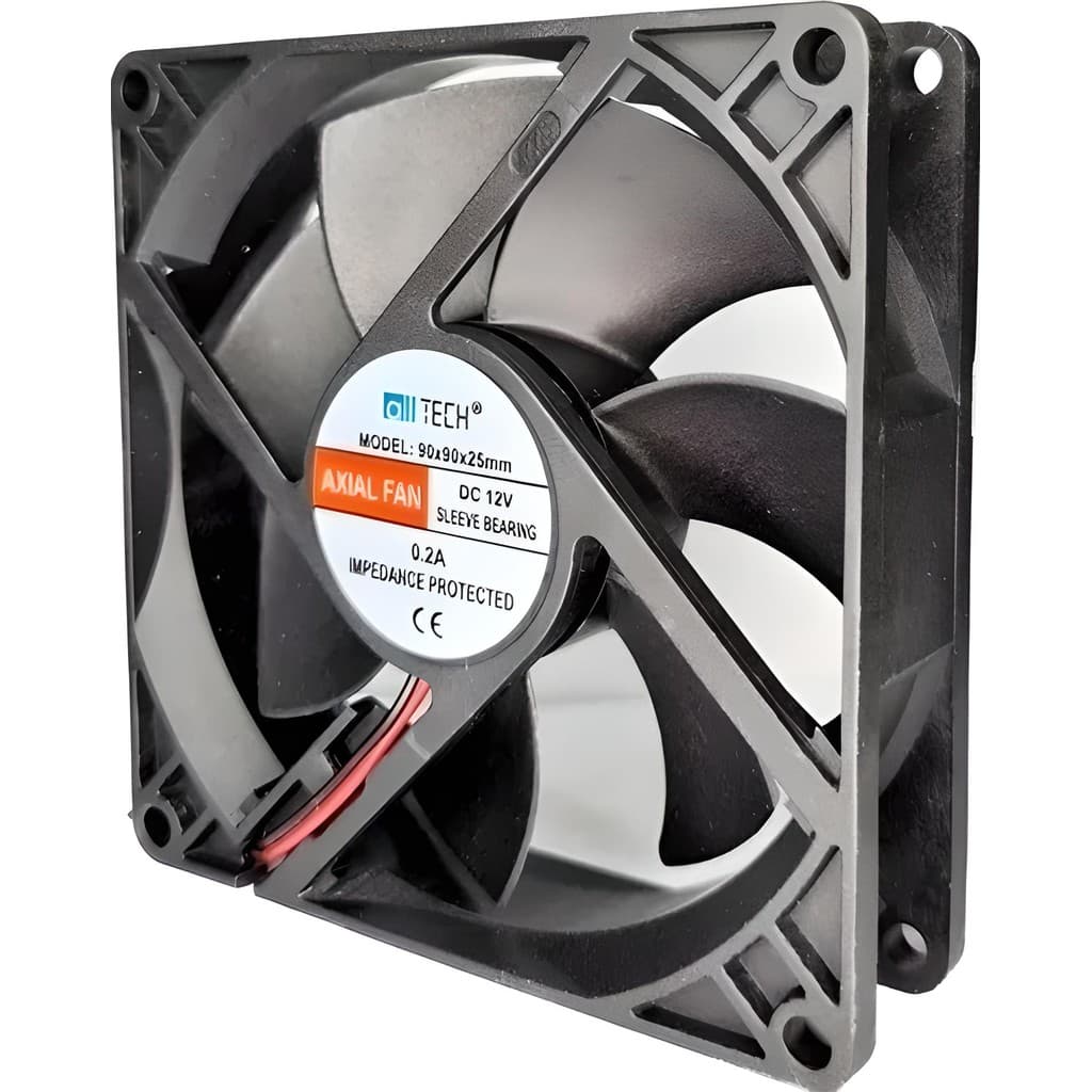 2 Pçs Ventoinha Cooler 90x90x25 90mm 9cm 12v 0,23a Conector 2 Pinos