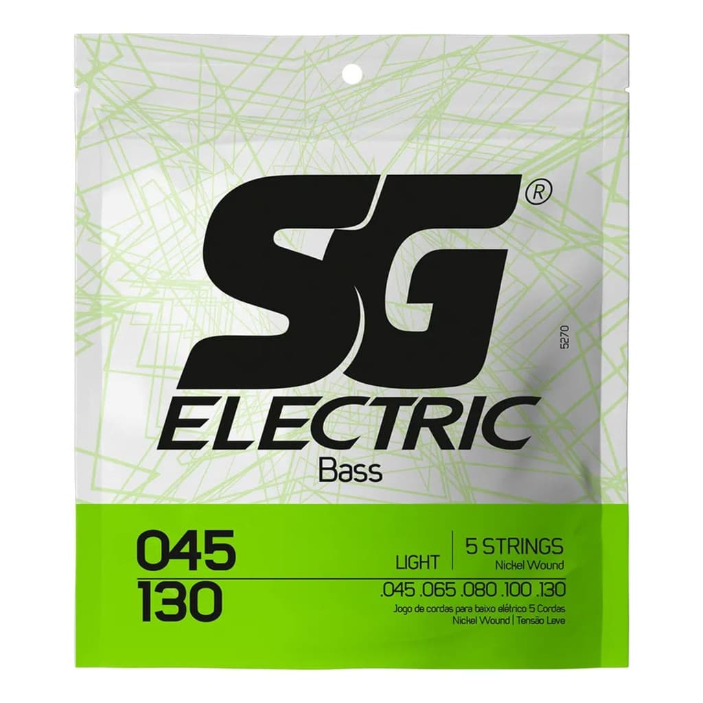 Encordoamento Contra Baixo 5 Cordas Sg Strings Light .045