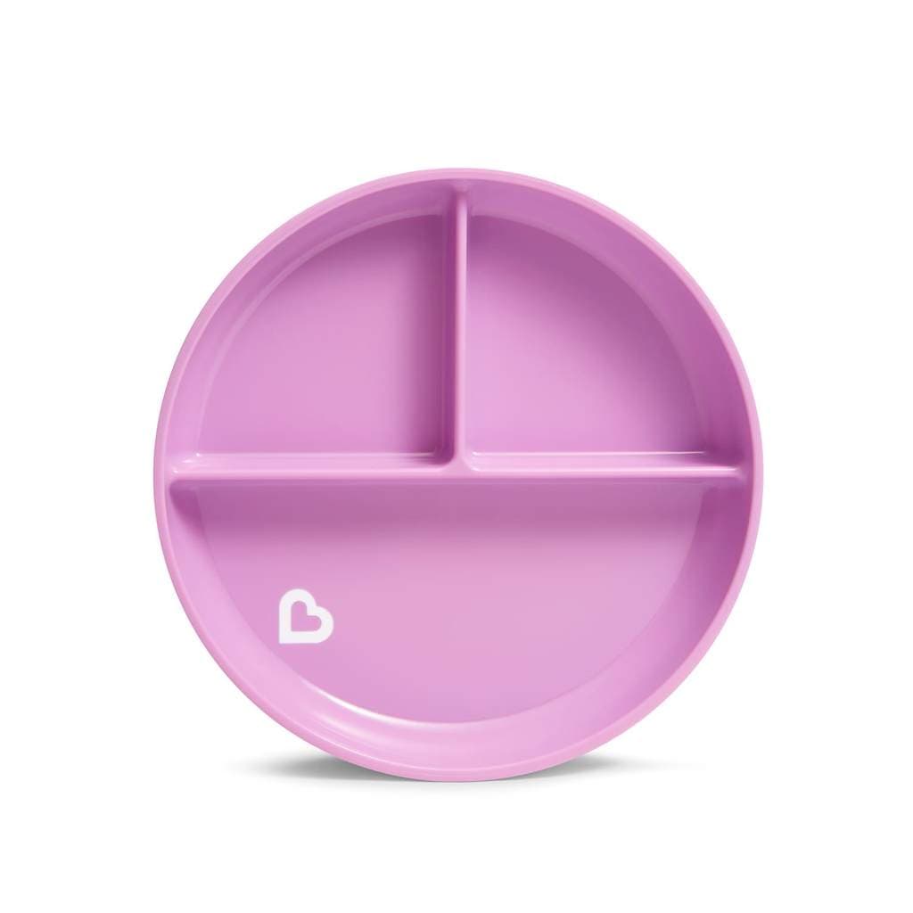 Prato Trein Infantil Com Ventosa E Divisórias Munchkin Roxo