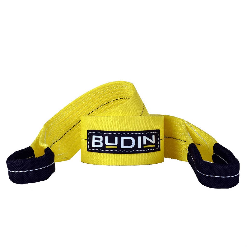Cinta de Reboque e Arraste Budin 10T x 1m - Fita 100% Poliéster para Carros, Pickups, SUVs e 4x4