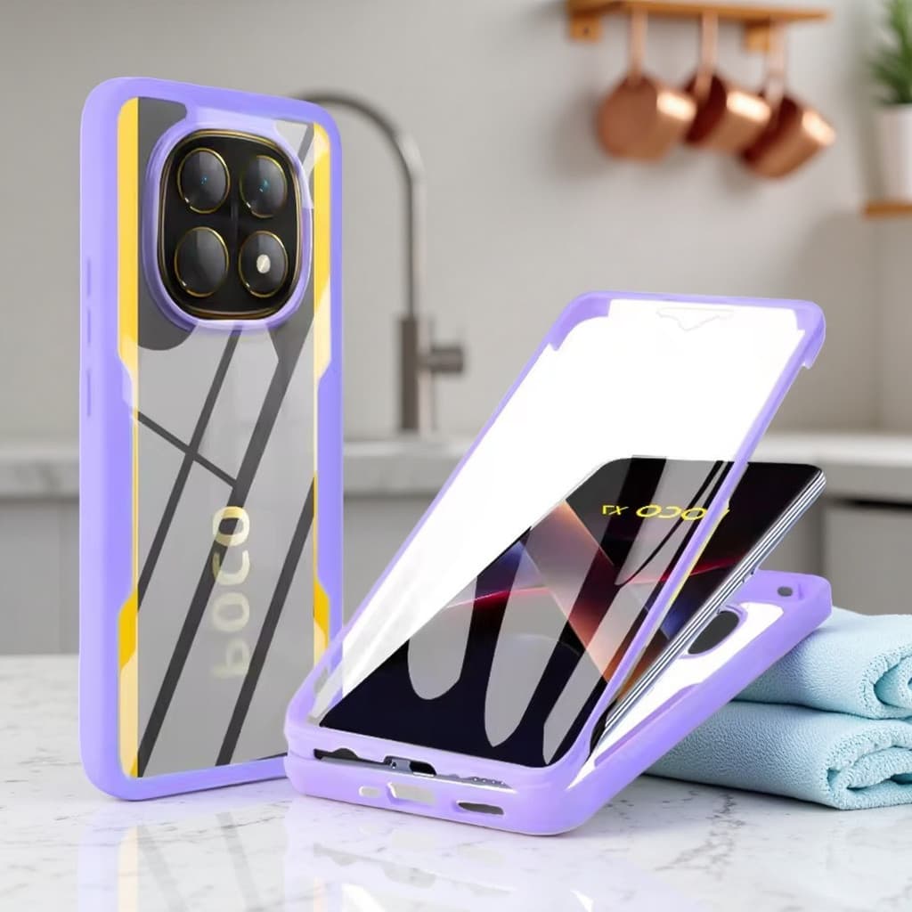 360 Capa Completa Para Xiaomi 17 15T Pro Poco X8 Pro Max M8 X7 X6 F7 M7 M6 Poco C85 C75 C65 Proteção De Tela Do Telefone