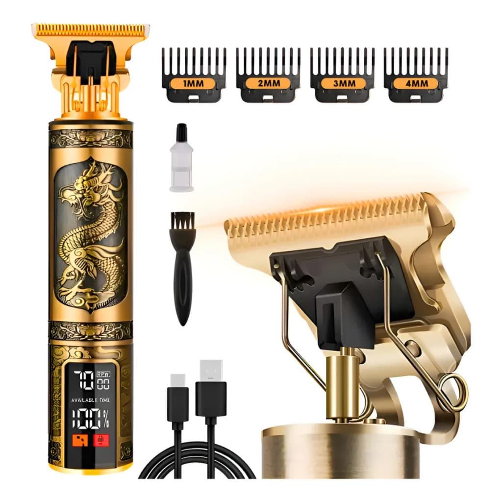 Maquina De Corta Cabelo Barbear Profissional Cabelo