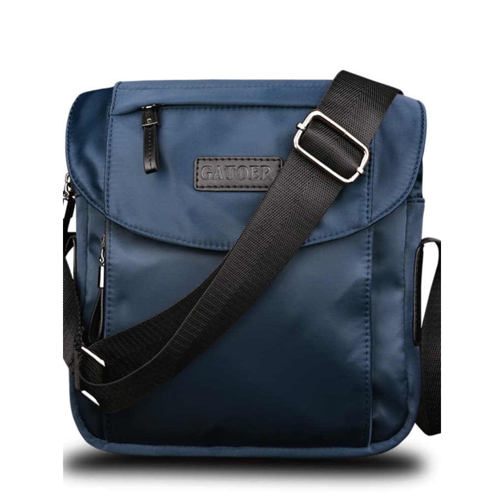Bolsa de ombro Casual masculina, bolsa de pano Oxford para rua, esportes de lona, mochila pequena com aba, moda ao ar li