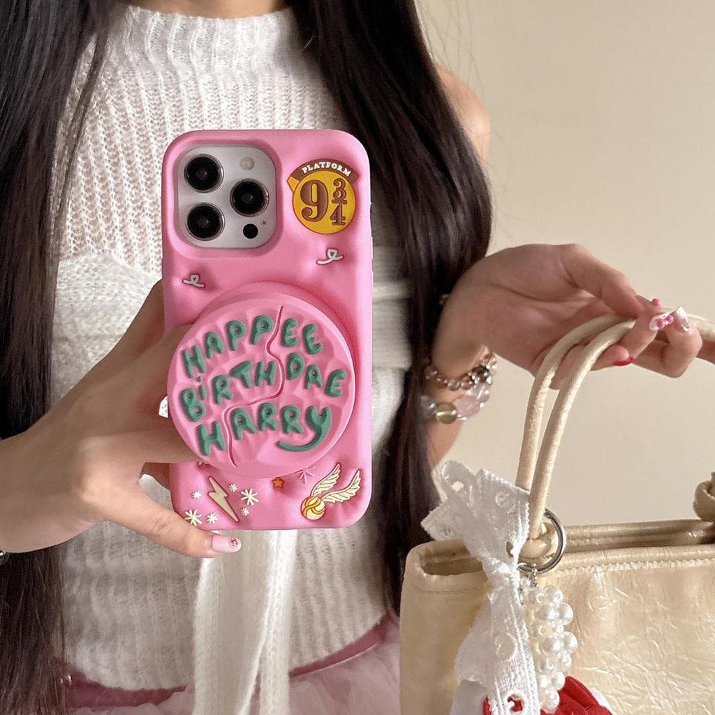 Capa protetora de silicone 3D Harry Potter Poirot, adequada para IPHONE 17 16 15 14 13 12 PROMAX PLUS IBEP