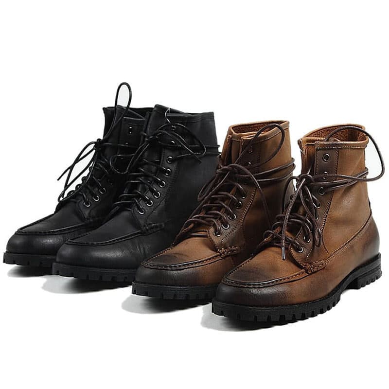 2023 outono Retro couro genuíno botas Martin masculinas botas de deserto botas ao ar livre botas curtas sapatos de alta