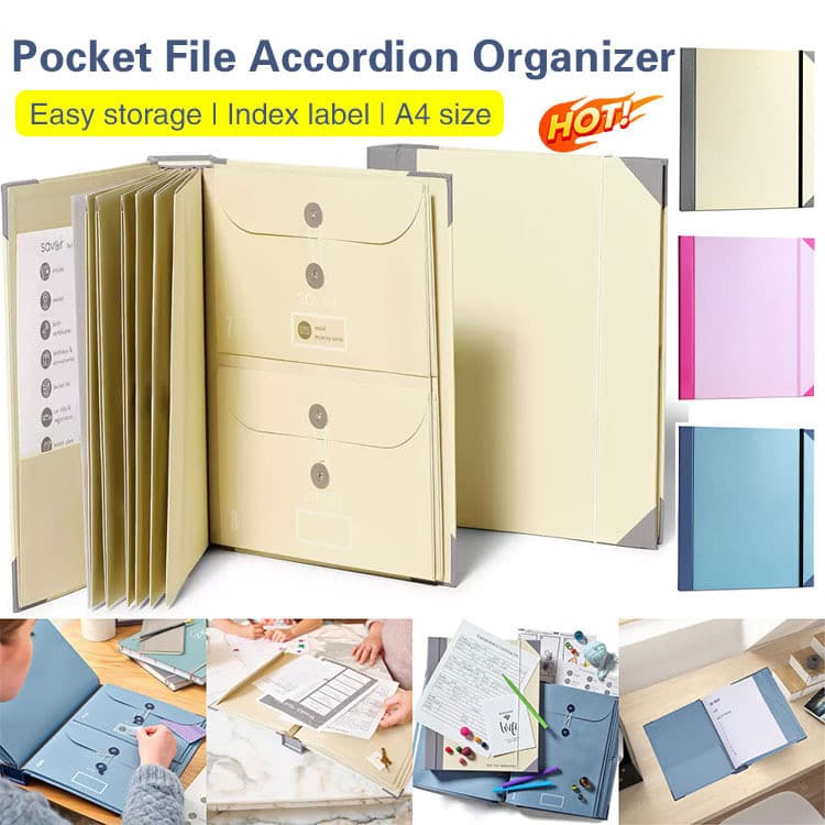Avaliações de organizador de pastas com bolsos para folhas soltas em organza
