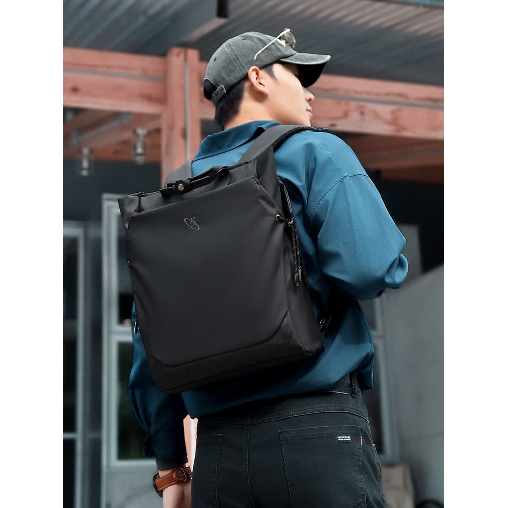 Mochila estilo masculino mochila multifuncional Oxford pano à prova dwaterproof água negócios Commuter saco masculino gr