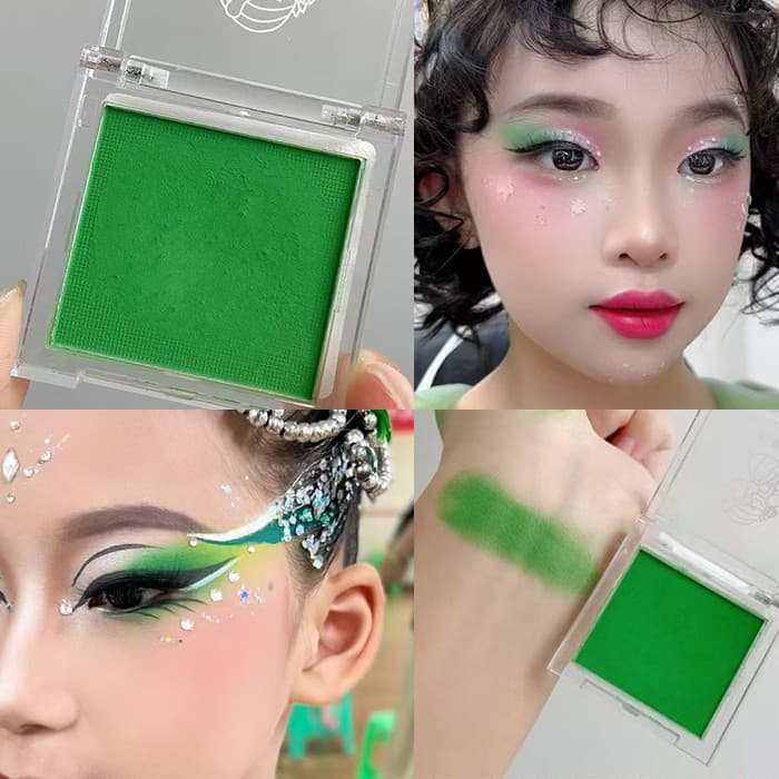 Paleta de sombra verde sombra verde monocromático verde fosco profissional palco maquiagem jardim de infância crianças d
