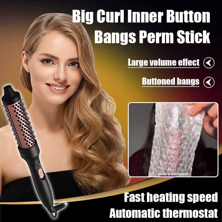 [Cachos Incríveis] Electric Curling Iron Perm Pink Styling Brush/Cabelo/Estilo/Modelador