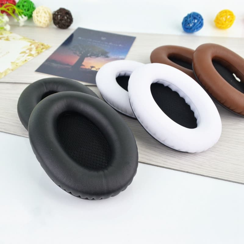 Frete grátis BOSE QC15 QC5 AE2 Edifier H850 Capa de esponja para fone de ouvido Protetores de orelha de couro Almofada d