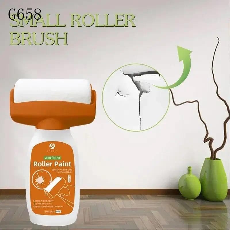 Rolo de Pintura para Parede 17.6oz/500g, Pincel Pequeno, Conjunto de Pincéis DIY, Ferramenta de Reparação A6339