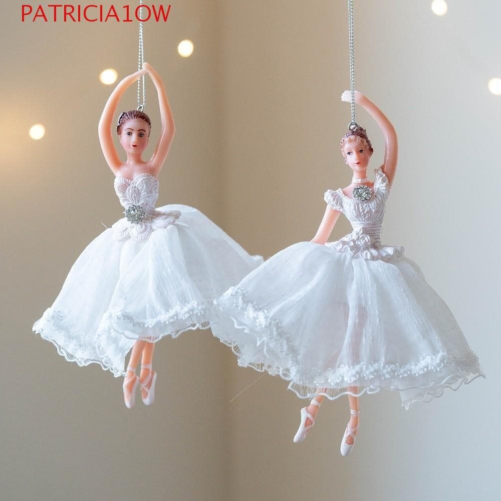 Ornamento De Suspensão De Princesa De Balé , Saia De Gaze Fofa Pingente De Menina De Natal , Feito À Mão