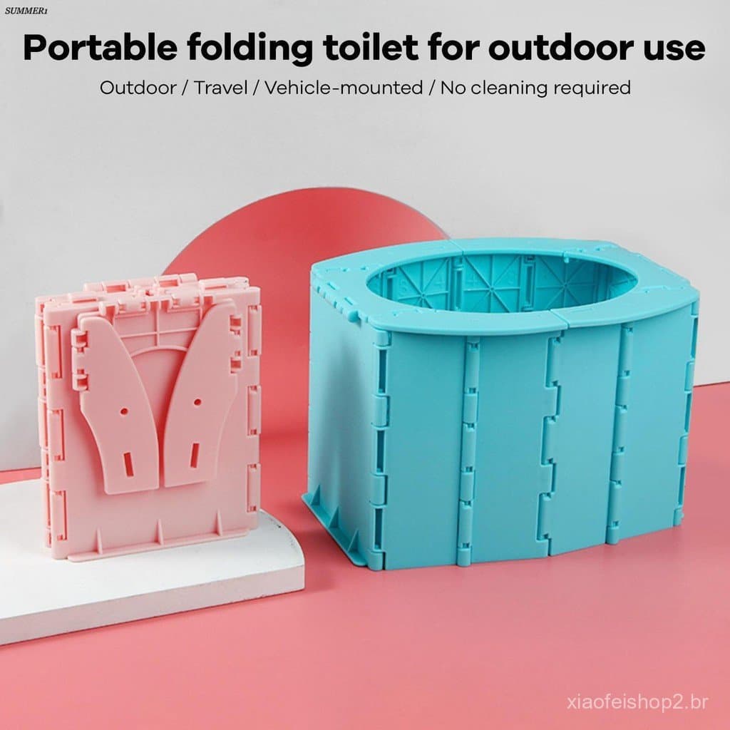 Potty De Viagem Dobrável Para Crianças , Banheiro Portátil Carro Com Saco De Lixo Viagens , Acampamento E De Estrada