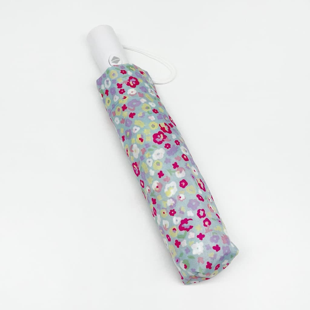 Estilo japonês fresco Floral três vezes totalmente automático estudantes adultos leve portátil dobrável guarda-chuva à p