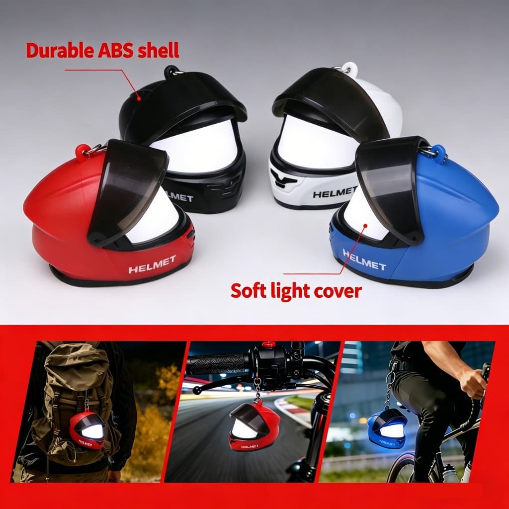 Chaveiro De Capacete De Motocicleta-Pingente Divertido Criativo Para Decoração De Bolsa