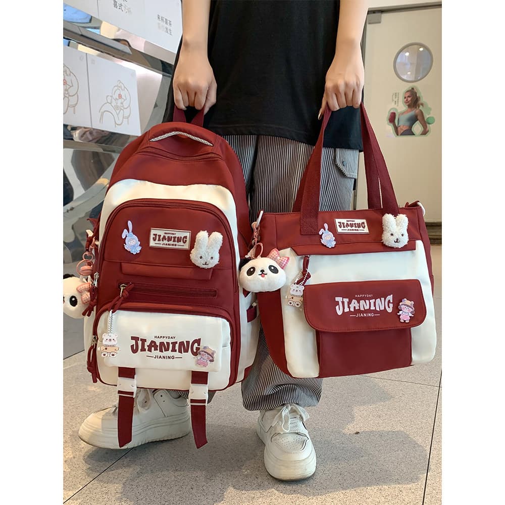 Mochila escolar feminina, estudantes do ensino médio, grande capacidade, mochila escolar 2026, novo estilo, menina, esco